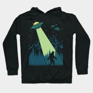 Bigfoot Ufo Abduction Sasquatch Hoodie